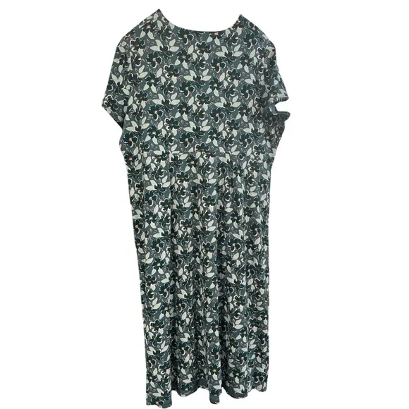 Seasalt Cornwall Seed Packet Floral Green Dress NWT US 20 - Picture 4 of 4